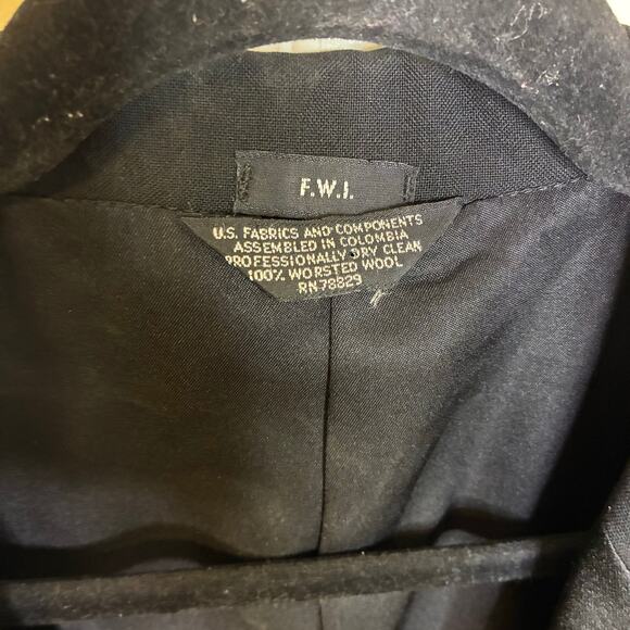 Formal Wear International FWI Tuxedo Jacket 100% Worsted Wool 52L Single Button - Picture 2 of 10